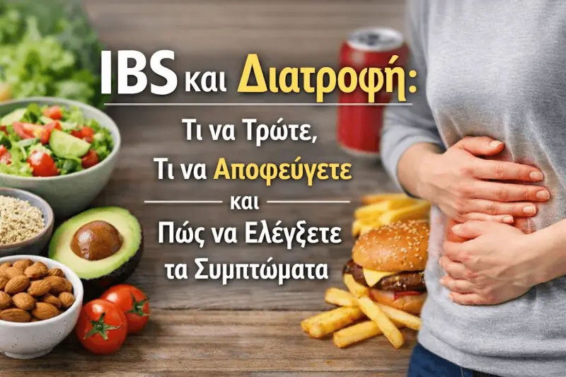 IBS και Διατροφή: Τι να Τρώτε, Τι να Αποφεύγετε και Πώς να Ελέγξετε τα Συμπτώματα