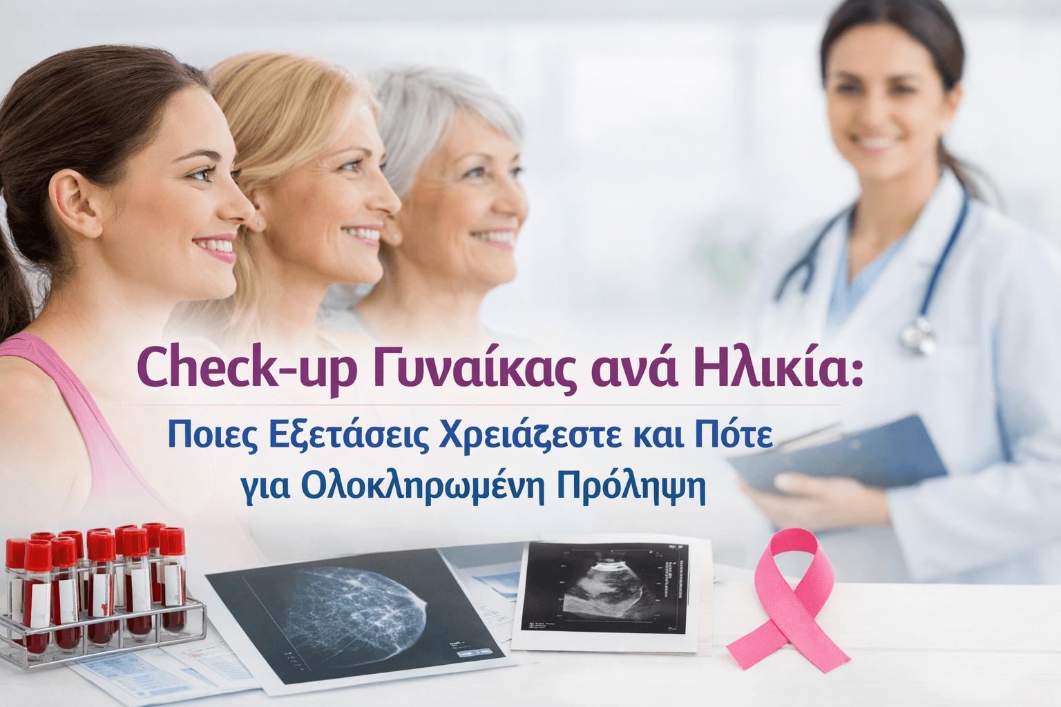 Check-up Γυναίκας ανά Ηλικία: Ποιες Εξετάσεις Χρειάζεστε και Πότε για Ολοκληρωμένη Πρόληψη