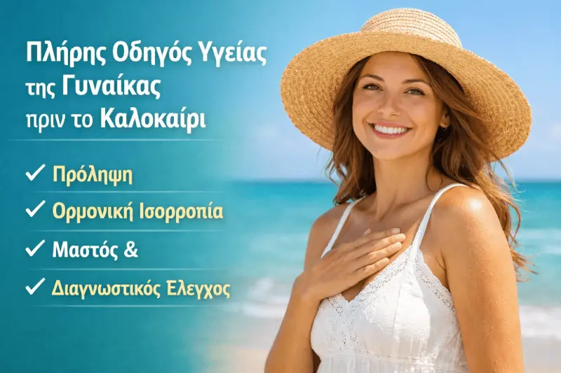Πλήρης Οδηγός Υγείας της Γυναίκας πριν το Καλοκαίρι: Πρόληψη, Ορμονική Ισορροπία, Μαστός & Διαγνωστικός Έλεγχος