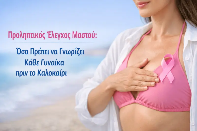 Προληπτικός Έλεγχος Μαστού: Όσα Πρέπει να Γνωρίζει Κάθε Γυναίκα πριν το Καλοκαίρι
