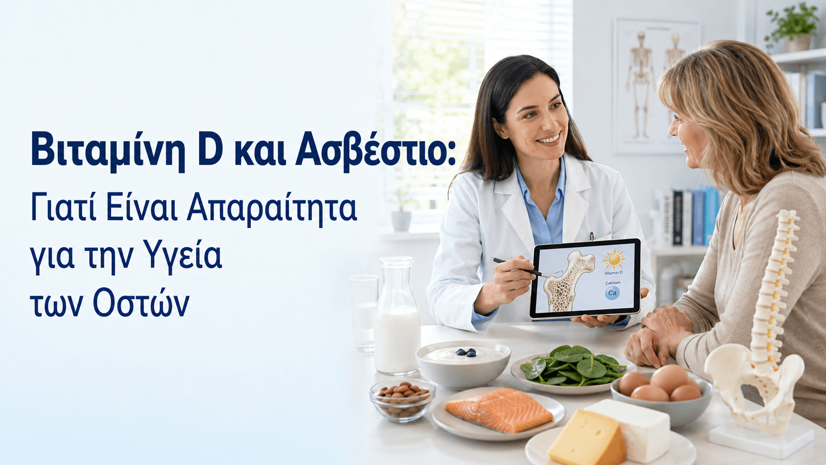 Βιταμίνη D και Ασβέστιο Γιατί Είναι Απαραίτητα για την Υγεία των Οστών