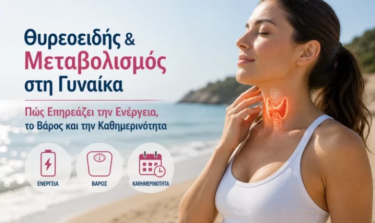 Θυρεοειδής & Μεταβολισμός στη Γυναίκα: Πώς Επηρεάζει την Ενέργεια, το Βάρος και την Καθημερινότητα