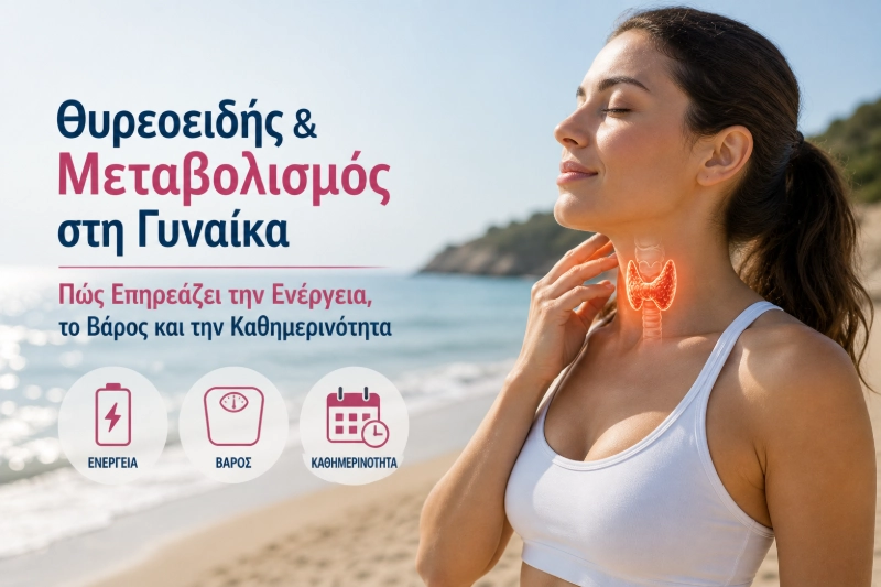 Θυρεοειδής & Μεταβολισμός στη Γυναίκα: Πώς Επηρεάζει την Ενέργεια, το Βάρος και την Καθημερινότητα