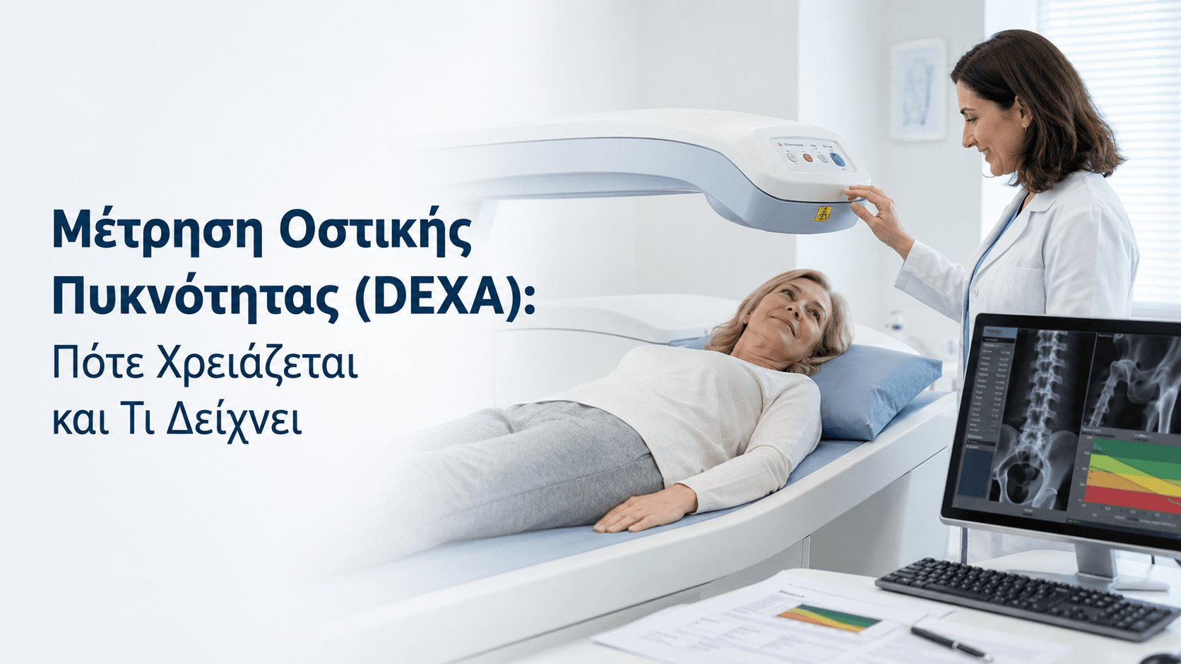 Μέτρηση Οστικής Πυκνότητας (DEXA) Πότε Χρειάζεται και Τι Δείχνει.