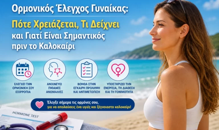 Ορμονικός Έλεγχος Γυναίκας: Πότε Χρειάζεται, Τι Δείχνει και Γιατί Είναι Σημαντικός πριν το Καλοκαίρι