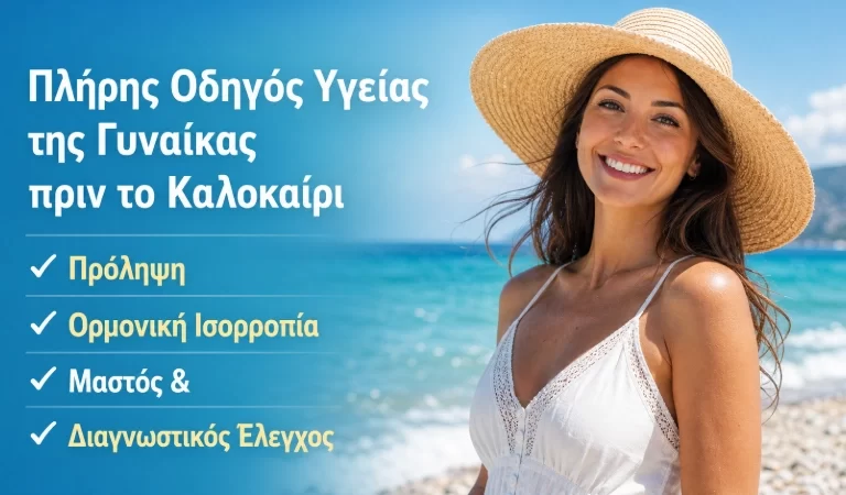 Πλήρης Οδηγός Υγείας της Γυναίκας πριν το Καλοκαίρι: Πρόληψη, Ορμονική Ισορροπία, Μαστός & Διαγνωστικός Έλεγχος