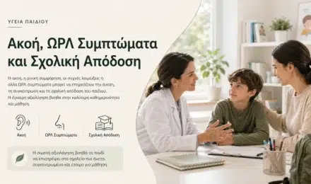 Ακοή, ΩΡΛ Συμπτώματα και Σχολική Απόδοση