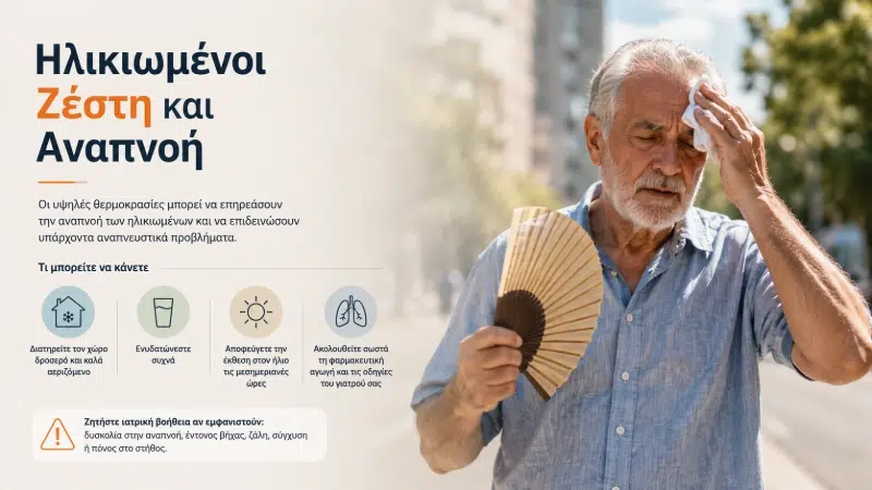 Ηλικιωμένοι Ζέστη και Αναπνοή
