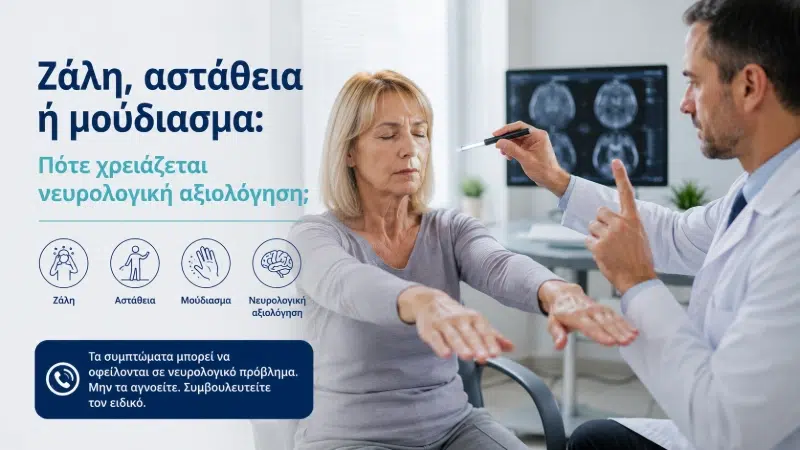 Ζάλη Αστάθεια ή Μούδιασμα | Πότε Χρειάζεται Νευρολόγος