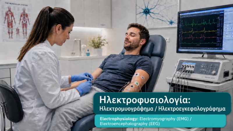 Electrophysiology [Electromyograph (EMG) - Electroencephalogram (EEG)] examinations at DIKTEON Medical Diagnostic Center in Strovolos - Nicosia - Cyprus