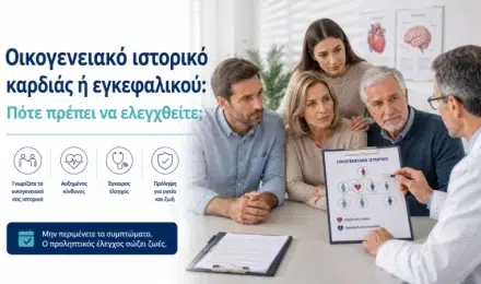 Οικογενειακό Ιστορικό Καρδιάς ή Εγκεφαλικού | Πότε να Ελεγχθείτε