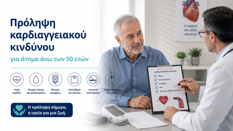 Καρδιαγγειακή Πρόληψη μετά τα 50 | Καρδιά Αγγεία & Εγκέφαλος