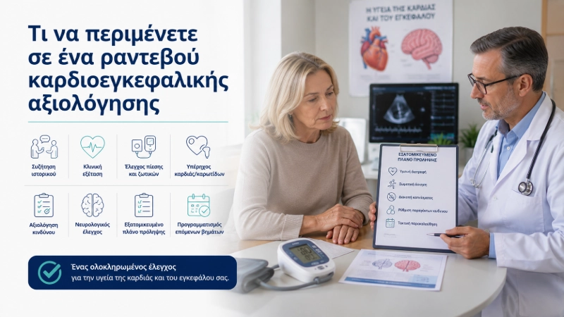 Ραντεβού Καρδιοεγκεφαλικής Αξιολόγησης | Τι να Περιμένετε