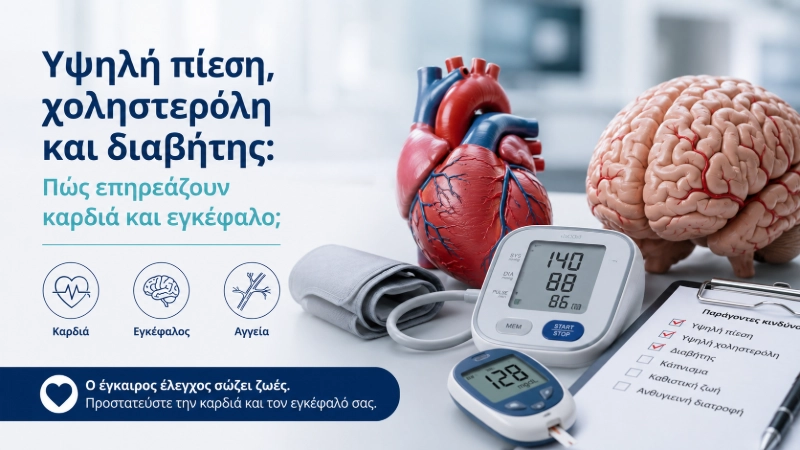 Υψηλή Πίεση Χοληστερόλη και Διαβήτης | Καρδιά & Εγκέφαλος