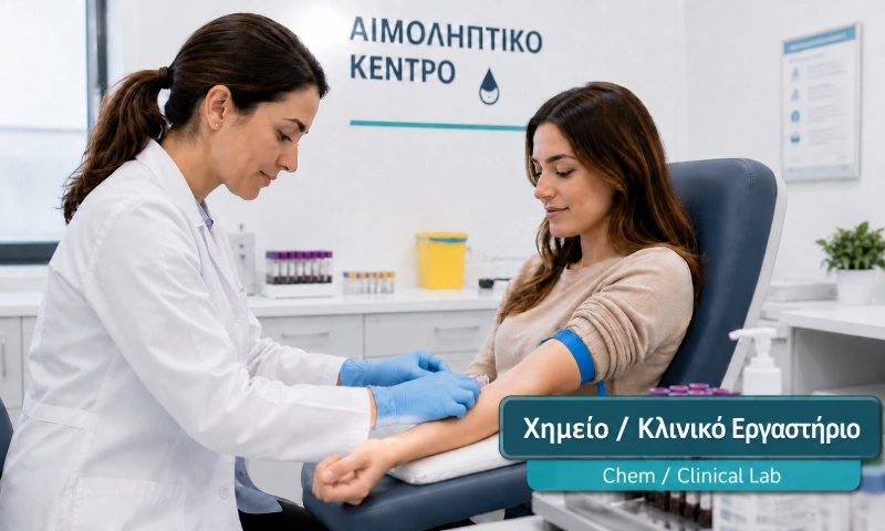 Chemistry - Clinical Lab primarily for all your blood examination needs at DIKTEON Medical Diagnostic Center / Υπηρεσίες Χημείου - Κλινικού Εργαστηρίου στο ΔΙΚΤΑΙΟΝ Ιατρικό Διαγνωστικό Κέντρο στο Στρόβολο - Λευκωσία - Κύπρος.