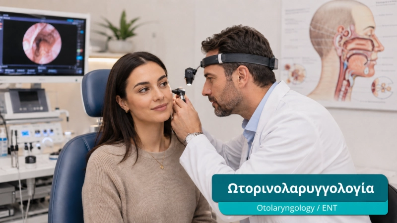 Otorhinolaryngology - Ear Nose Throat (ENT) services at DIKTEON Medical Diagnostic Center in Strovolos - Nicosia - Cyprus / Υπηρεσίες Ωτορινολαρυγγολογίας στο ΔΙΚΤΑΙΟΝ Ιατρικό Διαγνωστικό Κέντρο στο Στρόβολο - Λευκωσία - Κύπρος.